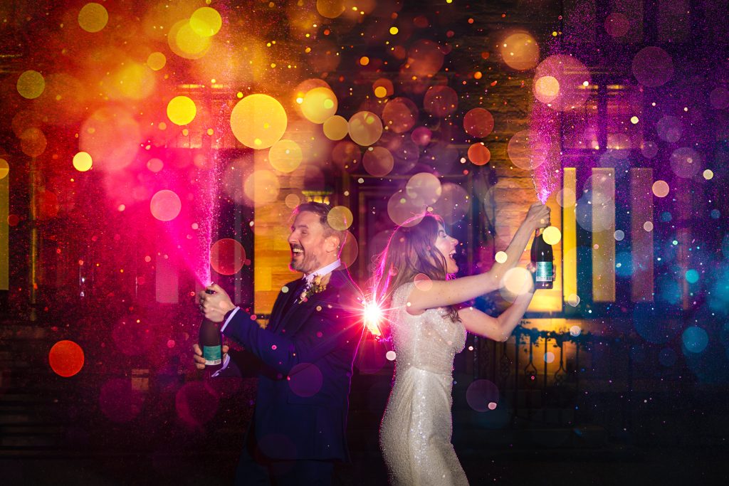 Champagne Spray photo at Inglewood Manor, Cheshire